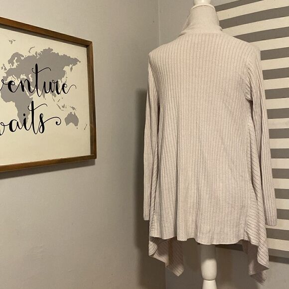 Barefoot Dreams Ivory Cozy Chic Ultra Like Long Sleeve Open Front Sweater Sz S - Picture 7 of 10